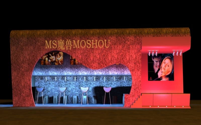 游戏软件展区展台，把虚拟世界，搬进现实会场