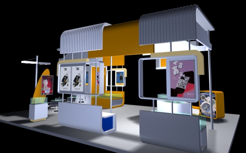 手表金店行业展台：轻奢质感，彰显时光与匠心