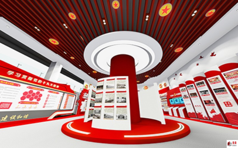 党建展馆展厅：以红色文化为魂，让党史教育可感可知