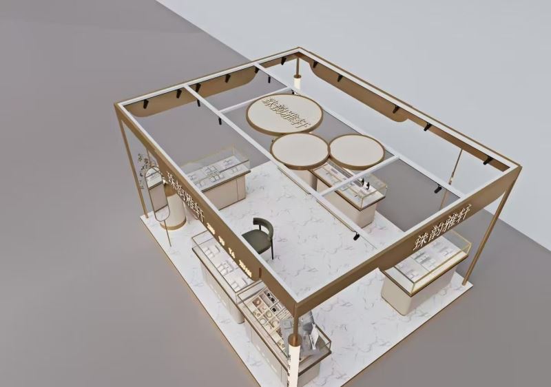 商场多经展台定制安装_万达吾悦商场多经点位展台_陕西贵森展览装饰